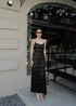 Spaghetti Straps Low Neck Long Maxi Dress